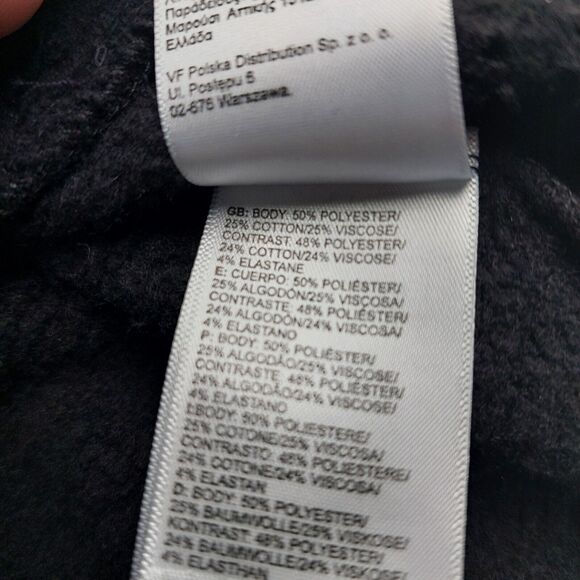 The North Face Hoodie Sweatshirt Mens Large Black Kangaroo Pocket Half Dome Warm - Picture 5 of 7